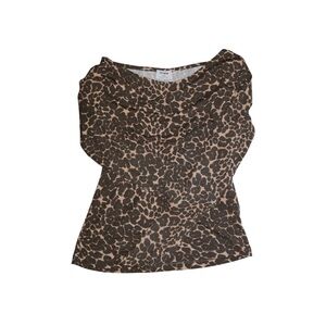 Cotton On Leopard Long-Sleeve Top